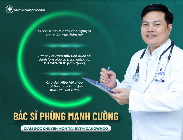 Bác sĩ Phùng Mạnh Cường - Chủ tịch Hiệp hội phẫu thuật thẩm mỹ Hàn Quốc KSAS khu vực Việt Nam.